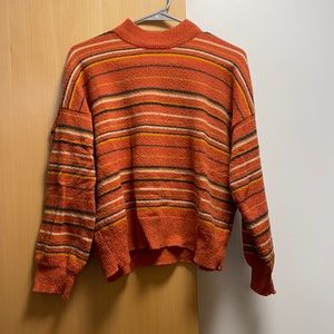 orange sweater